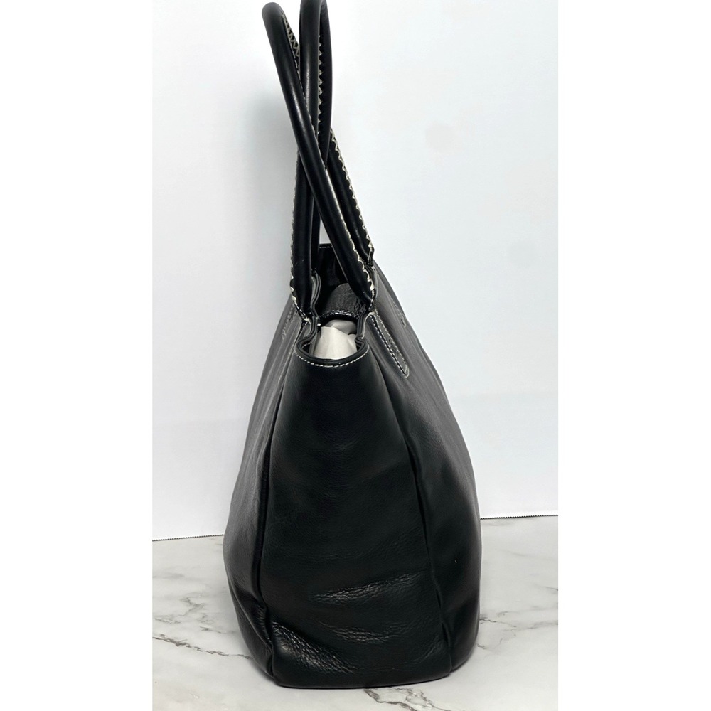 Ralph Lauren (LRL) Black Leather Tote Handbag - Picture 3 of 16